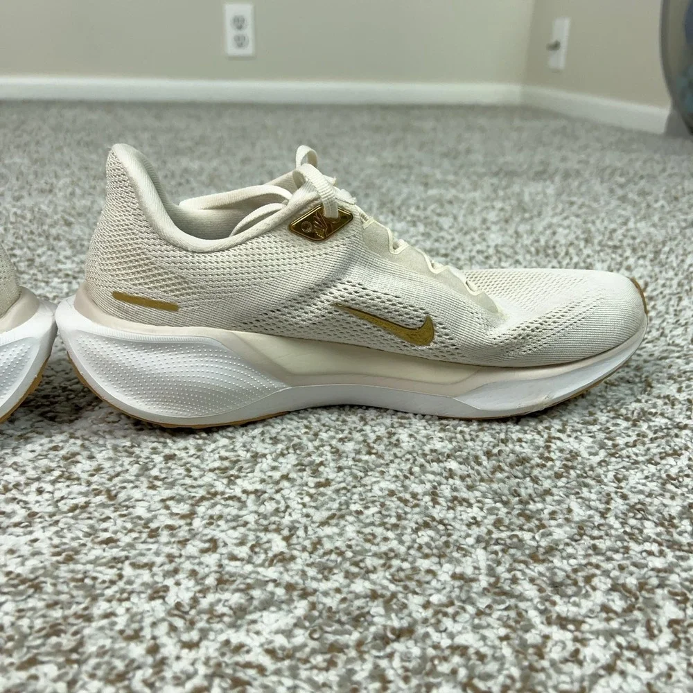 Nike Air Zoom Pegasus 41 Shoes Womens Size 10 Beige React Running Sneakers Gym